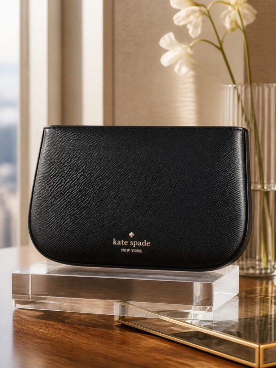 kate spade Handbags - kate spade New York Black Saffiano Leather Crossbody Clutch